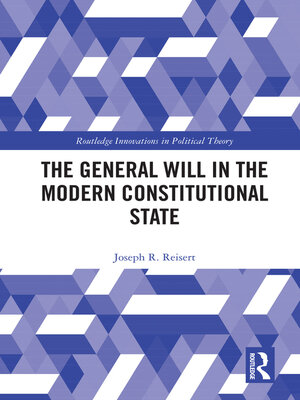 cover image of The General Will in the Modern Constitutional State